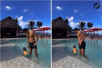 Thủ môn Bùi Tiến Dũng khoe cơ bụng ấn tượng