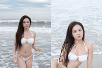 Bạn gái tiền đạo tuyển Việt Nam tung ảnh bikini 'đốt mắt'