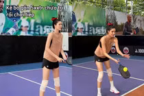 Kỳ Hân tái xuất pickleball sau chấn thương, fan bày tỏ sự lo lắng 