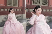 Hot girl Huỳnh Anh gây thương nhớ trong trẻo trong trang phục Hanbok