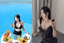 Nửa năm mới tái xuất, nữ streamer khoe loạt ảnh khoe vóc dáng "on top"