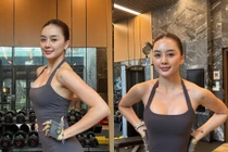 Thiều Bảo Trang khoe body săn chắc tuổi 33 trong loạt ảnh tập gym mới