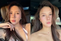 Cựu tiếp viên hàng không Vũ Ngọc Châm khoe làn da căng tràn sức sống