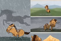 Chú ngựa nhỏ 'vừa chạy vừa khóc' gây sốt mạng xứ Trung