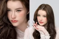 “Nữ thần tắm suối” Jessie Vard khoe cận gương mặt lai đẹp không góc chết