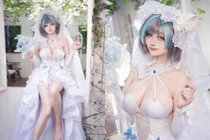 Diện váy cô dâu, nữ cosplay tạo vẻ vừa ngọt ngào vừa thanh thoát