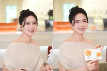 MC Mai Ngọc khoe sắc vóc chuẩn 'gái một con trông mòn con mắt'