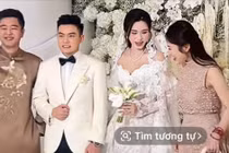 Đi ăn cưới hoa hậu, MC Khánh Vy bị đồn có người yêu