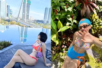 Tóc Tiên 'đốt mắt' dân mạng với loạt ảnh bikini ở tuổi U40