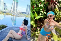 Tóc Tiên 'đốt mắt' dân mạng với loạt ảnh bikini ở tuổi U40