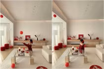 Căn hộ tối giản 135 m2 ngập sắc Tết của vợ chồng trẻ