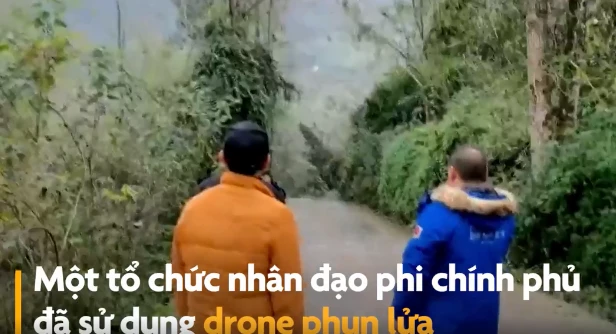 Video : Dùng drone đốt tổ ong bắp cày ở Trung Quốc
