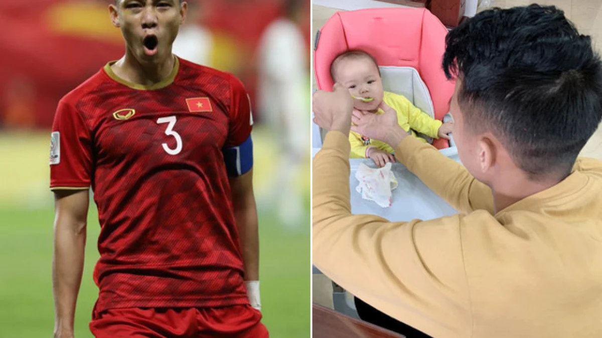 Video: Không ngờ đội trưởng Quế Ngọc Hải chăm con khéo thế này