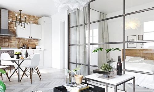 Thiết kế phòng ngủ đột phá bằng tường kính