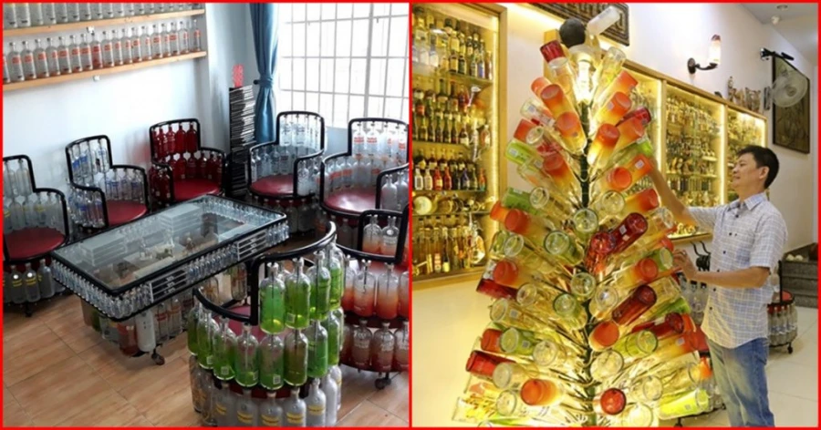 Ngắm ngôi nhà có nội thất từ 10.000 chai thủy tinh ở Sài Gòn