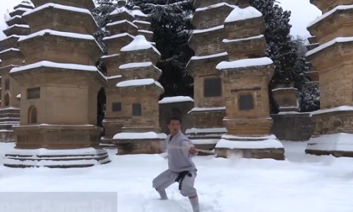 Video: Nhà sư Thiếu Lâm khổ luyện kungfu giữa tuyết lạnh