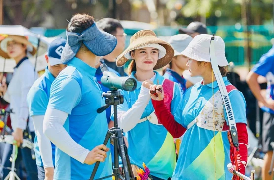 Hình ảnh đời thường của cung thủ 20 tuổi Ánh Nguyệt