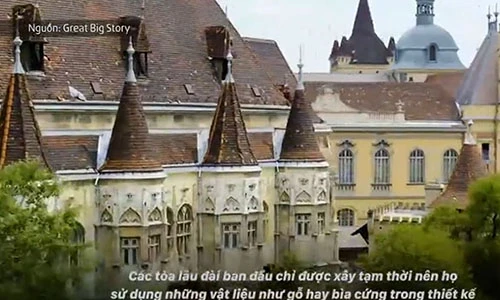 Video: Lâu đài từng được xây bằng bìa cứng hút khách bậc nhất Budapest