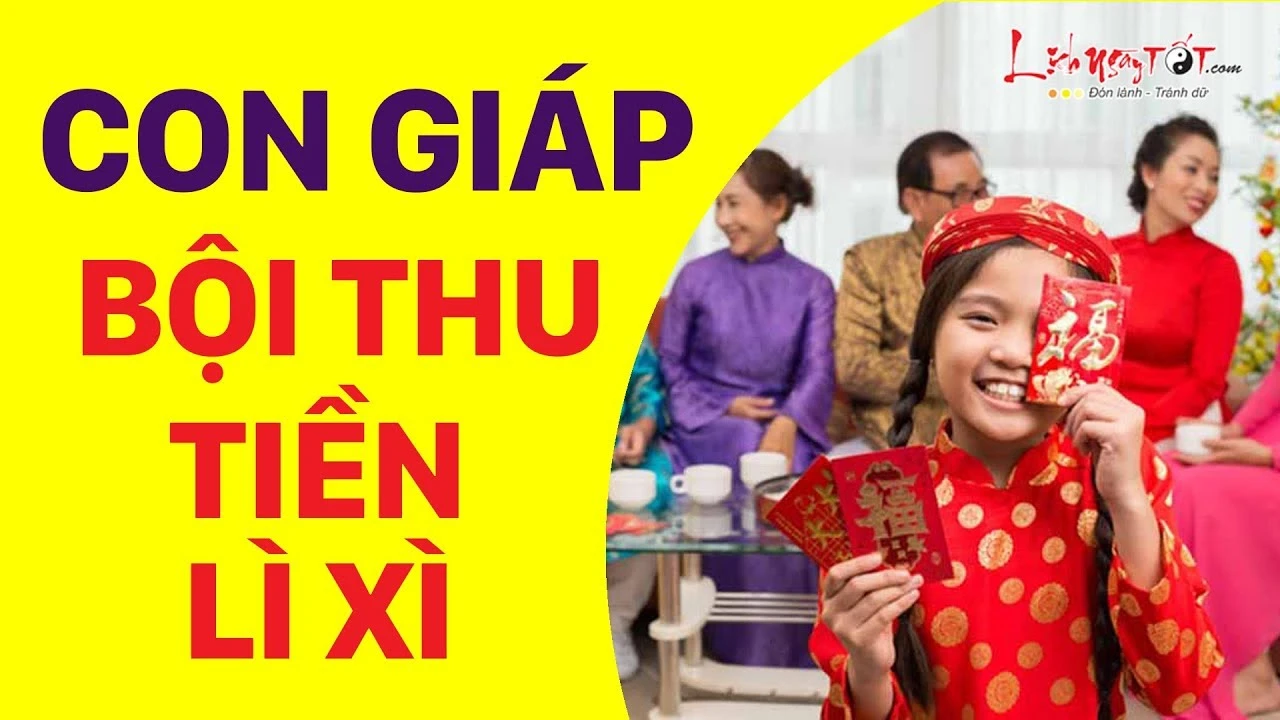 Video: Top 4 con giáp bội thu tiền lì xì Tết Canh Tý, may mắn cả năm