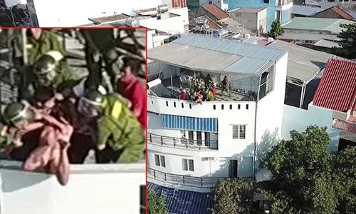 Video giải cứu thanh niên người nước ngoài nhảy từ lầu 4