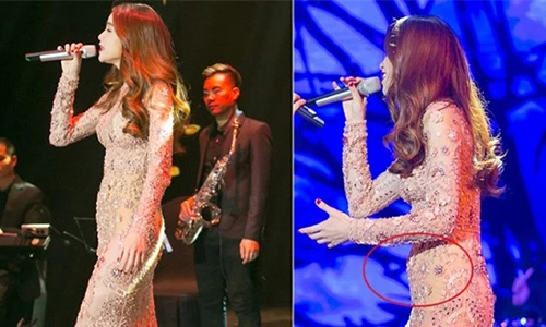 Hồ Ngọc Hà mặc đầm bó sát khoe đường cong "chết người"