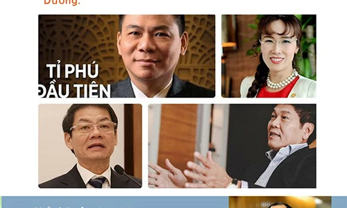 Infographic: Những điểm chung của 4 tỷ phú USD Việt Nam