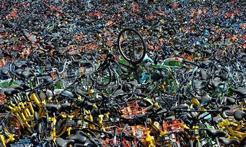 Kinh ngạc với ảnh “bãi tha ma” xe đạp khổng lồ ở TQ