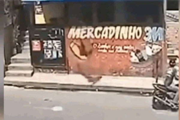 Video: Tên trộm bị ném văng ra ngoài trong lúc hành nghề