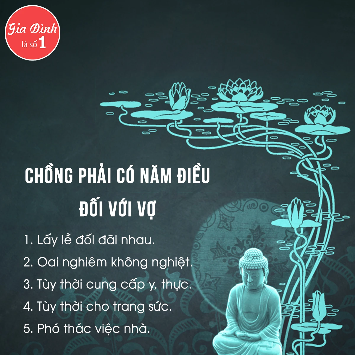 Đạo nghĩa gia đình qua lời đức Phật căn dặn