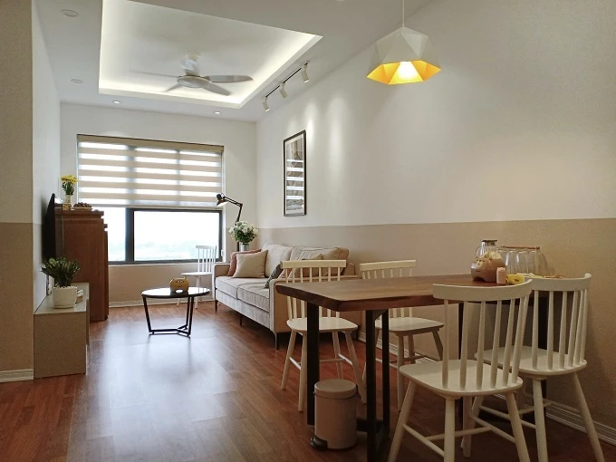 Vợ chồng cải tạo chung cư 70m2 thành không gian sống đậm chất Hàn Quốc