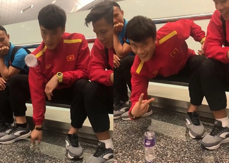 Video: Bùi Tiến Dũng thể hiện tài lẻ cực đỉnh khiến đồng đội trầm trồ