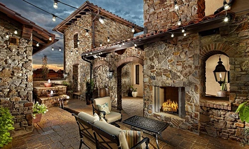 "Lịm người" ngắm những khoảng sân vườn đẹp lung linh trong ánh đèn