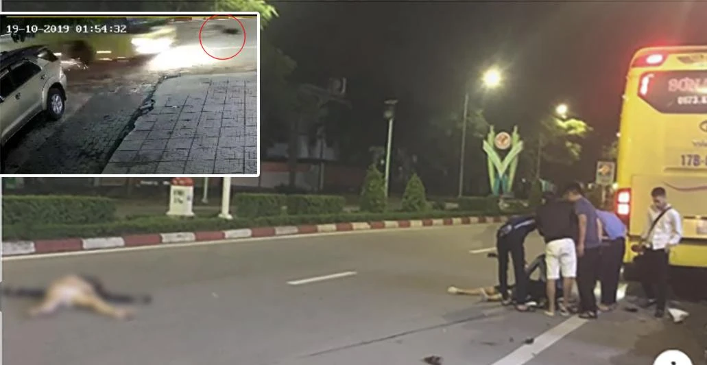 Video: Bị xe khách tông trực diện, 2 nữ sinh thương vong