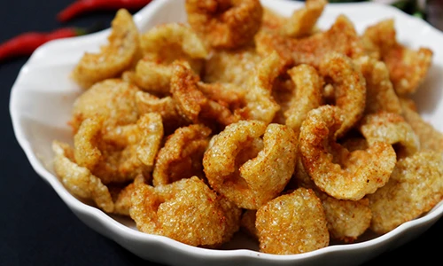 Bì heo chiên giòn xóc muối ớt