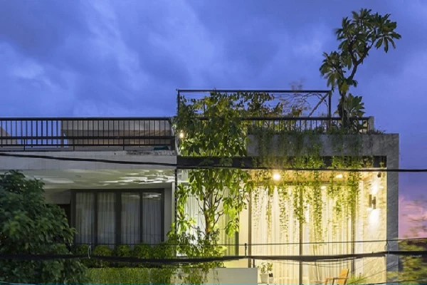 Nhà ống kết hợp văn phòng tràn ngập năng lượng ở TP.HCM