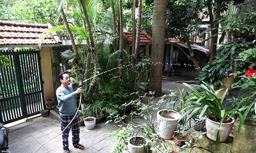 Ngắm ngôi nhà cổ kính, rợp bóng cây xanh của NSND Hoàng Dũng