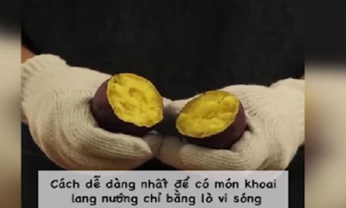 Video: Chiêu đơn giản để nướng khoai lang bằng lò vi sóng