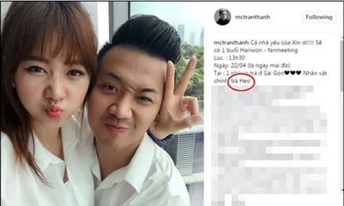 Chê vợ là heo, khen mỹ nhân khác Trấn Thành muốn gì?