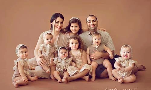 Ảnh siêu dễ thương của 5 đứa trẻ song sinh nhà Kim Tucci ngày ấy