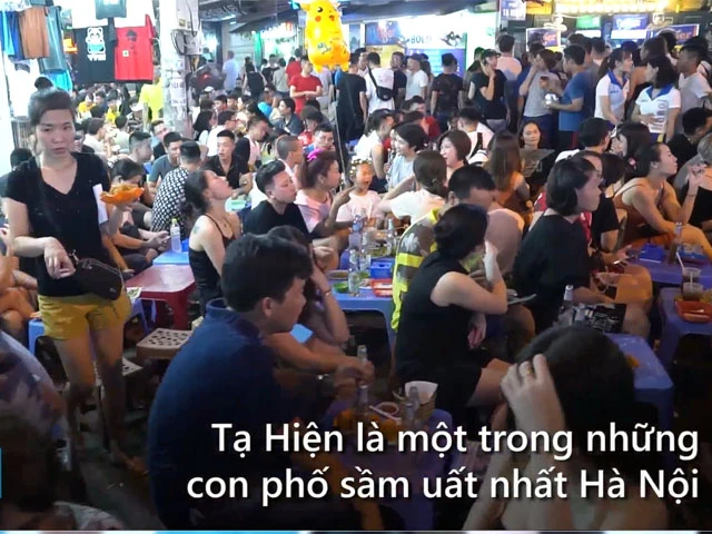 Video: Tạ Hiện - khu phố đêm 'hái ra tiền' tại Hà Nội