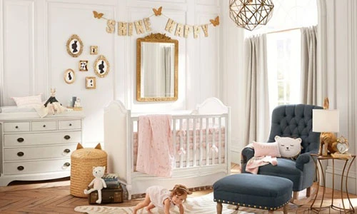 Ý tưởng trang trí phòng trẻ sơ sinh đẹp ngọt ngào đón may mắn