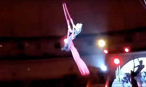 Video: Khoảnh khắc nữ diễn viên xiếc rơi từ độ cao 6m xuống nền cứng