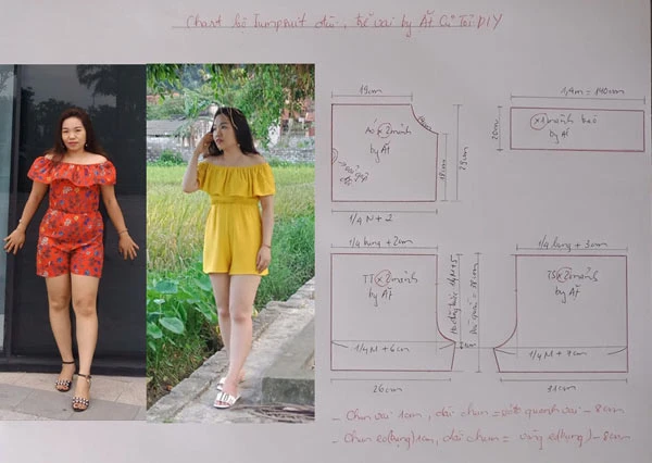 Video: Hướng dẫn cắt may bộ jumpsuit trễ vai đơn giản nhất