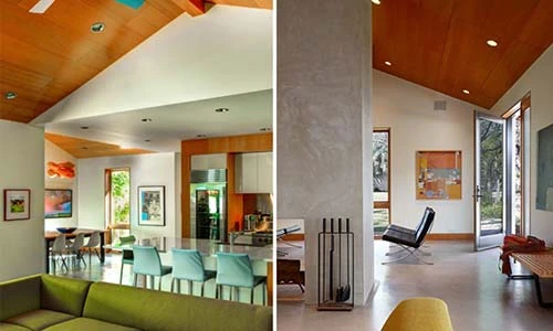 Nhà cấp 4 đẹp độc lạ nhờ sự kết hợp giữa gỗ và bê tông