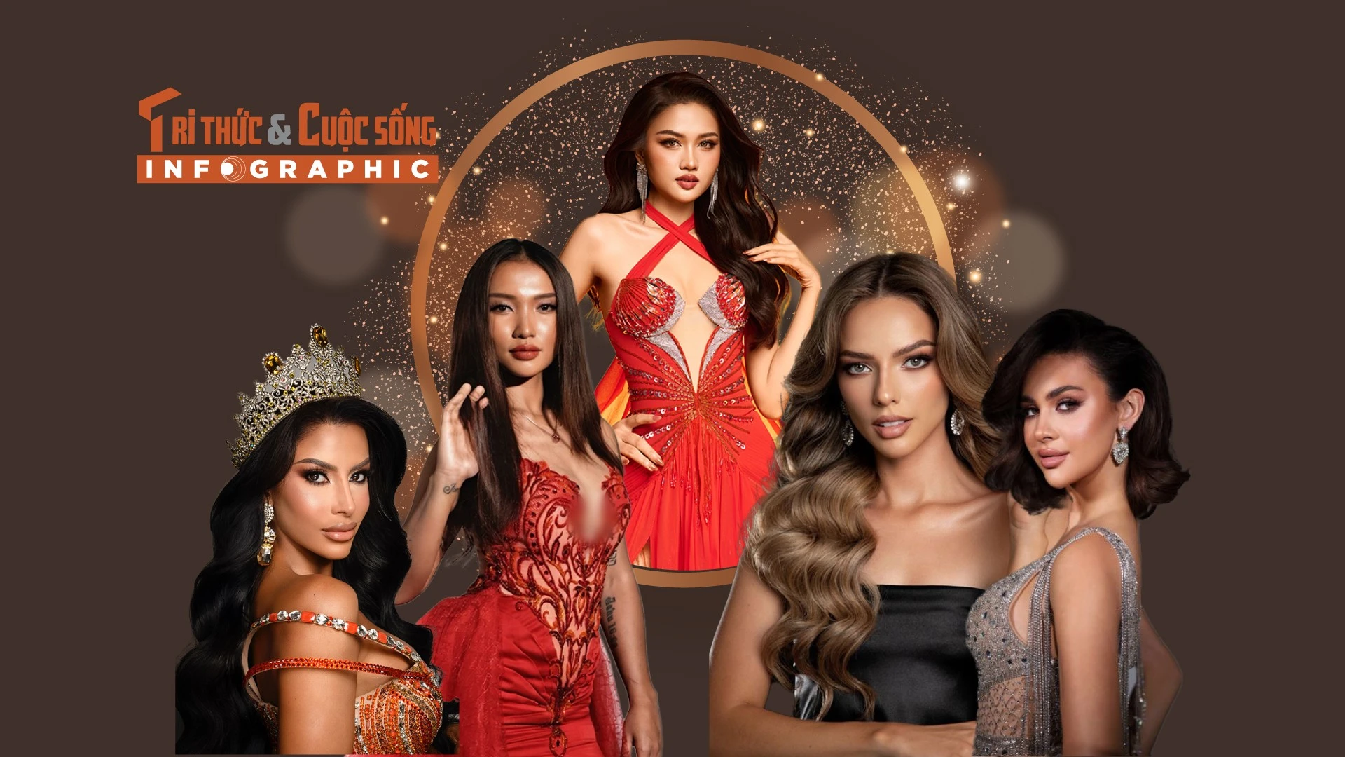 INFOGRAPHIC] Thu Ngân cùng nhiều mỹ nhân Miss Intercontinental gây chú ý