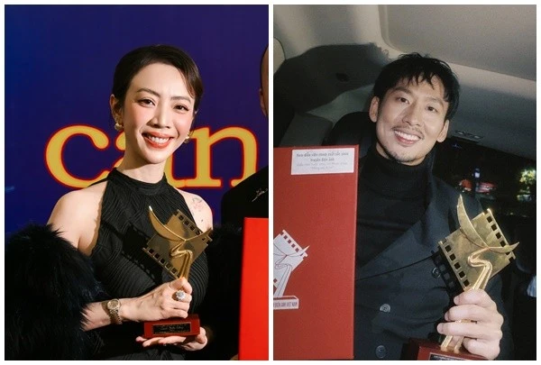 Thu Trang - Tuấn Trần nói gì khi đoạt giải ở Cánh Diều Vàng 2025?