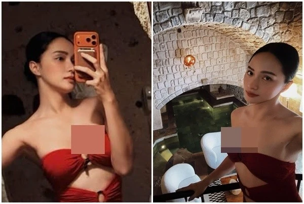 Hoa hậu Hương Giang khoe vẻ gợi cảm trong chuyến du lịch nước ngoài đầu năm