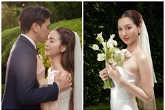 Ảnh cưới đẹp như mơ của Hồ Quang Hiếu và vợ kém 17 tuổi trước thềm hôn lễ