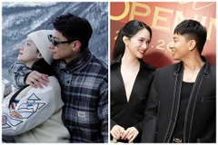 Phú Cường đăng ảnh tình tứ bên Hoa hậu Hương Giang