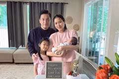 Vợ chồng Lam Trường mừng đầy tháng con trai